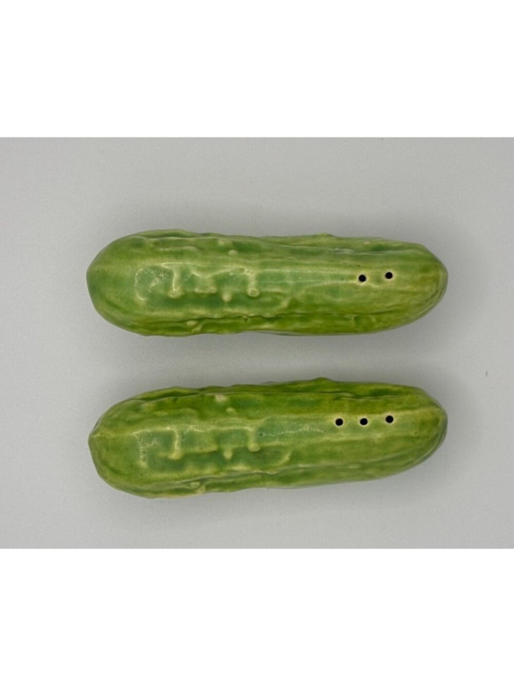 Vintage Cucumber/Pickle Salt and Pepper Shakers Nostalgia Grandma Core
